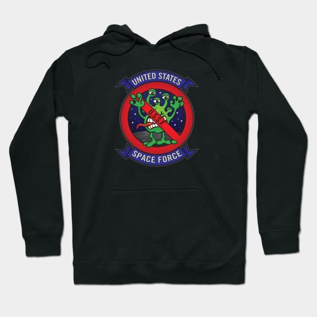 United States Space Force U.S.S.F. Hoodie by hobrath